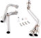 CFDEKOIB Scarico Moto Tubo Compatibile con Yamaha per Tmax 500 530 XP500 2008-2016 Silenziatore Scarico Moto Sistema Completo Collegamento Scarico Moto Tubo Collegamento