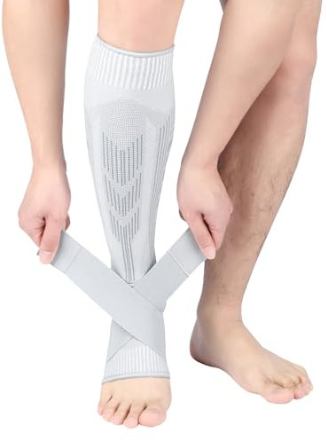 IPENNY Manchon de Compression Mollet Chaussettes Bas de Contention Femme Homme pour Course Cyclisme Equitation Fitness