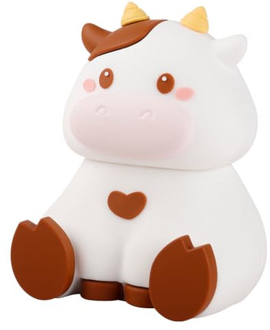Uxsjakjsd Mini Enceinte Bluetooth d'animaux Mignons, en Forme d'animal, Enceinte Bluetooth sans en Forme d'animal, Vache