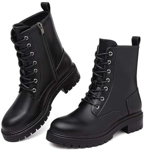 Bravover Bottines de travail imperméables à lacets pour femme