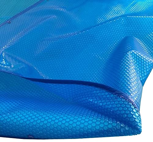 HSIRYAOHD Cubierta solar rectangular/cuadrada para piscina, manta térmica de burbujas con ojales, para piscinas inflables, piscinas en el suelo (tamaño: 4 m x 8 m)