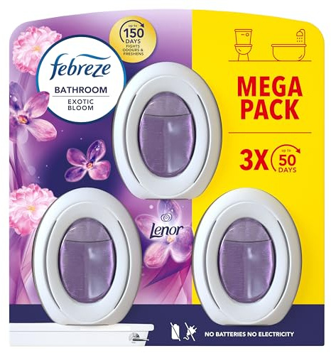 Febreze Bathroom Air Freshener Lenor Exotic Bloom 3 Units