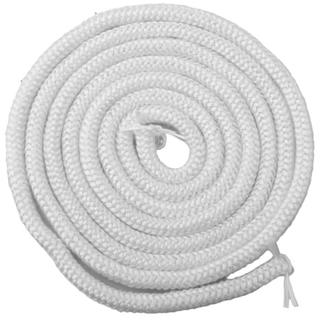 Honseadek Joint de porte en fibre de verre résistant à la chaleur pour poêle à bois, chaudière, cheminée, poêle à granulés (6 mm)