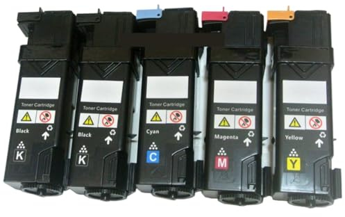 ShwyBDrbw 5 x kompatible Tonerkartusche für 2150 2150cdn 2150cn 2155 2155cdn 2155cn Farblaserdrucker
