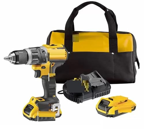 DEEWALT Brushless Hammer Drill Driver Kit - Includes 2 X 2 Ah Batteries with Kit Bag & Charger | NAEM