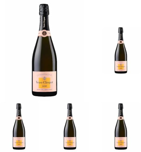 Veuve Clicquot Rosé Champagne 12,5% 75cl sous étui (Lot de 5)