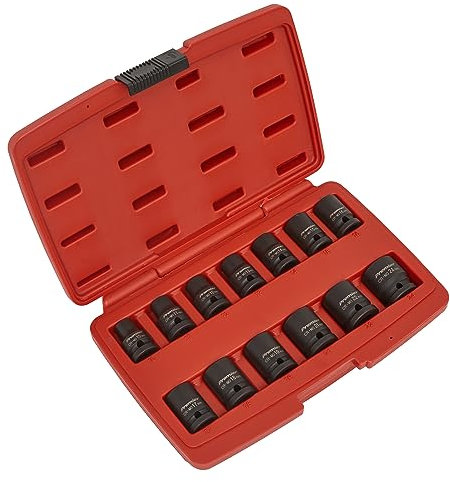 Sealey Ak5614M Impact Socket Set 13Pc 1/2In Sq Drive 12Pt