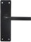 Amig - Manilla de Aluminio con Placa AL4P - Diseño Moderno y Elegante - Resistente a Corrosión y Óxido - Ideal para Interiores y Exteriores, Negro, Aluminio