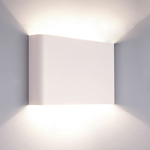 Up Down Wandleuchte Innen Metall Weiß Wohnzimmer Schlafzimmer B:25,5 cm G9 max. 10 W 2-flammig kompakt Moderne Wandlampe Flur HAGA