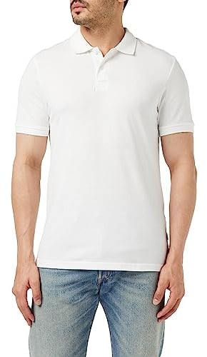 JACK & JONES Men's Jjebasic Polo Ss Noos Shirt, White (White Detail: Slim Fit), X-Large