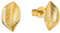 Amor Ohrstecker Damen Ohrschmuck, 1,1 cm, Gold, Blatt, Kommt in Schmuck Geschenk Box, 2013383
