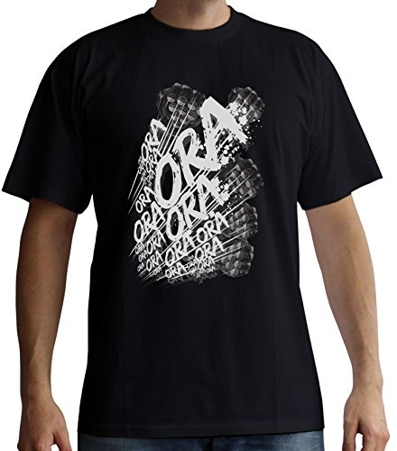 ABYSTYLE - JoJo's Bizarre Adventure T-Shirt Ora, Herren, Schwarz, Schwarz, L