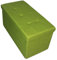 HomeHarmony Folding Storage Ottoman Seat, Stool, Toy Storage Box Linen Look (Sage Green Large)