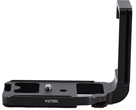 EBTOOLS for L Winkel Für D7500-L Förmige Kamera Schnellwechselplatte Quick Release L Bracket Plate Quick Release Aluminiumlegierung Vertikale L-Platte Halterung Handgriff Ersatz Für Nikon D750 Kamera
