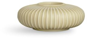 Kähler Teelichthalter Ø13 cm Hammershøi dänisches Design Handarbeit, Sand