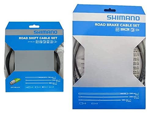 Shimano Spares Unisex's Y60198010 Bike Parts, Other, One Size & SHIMANO Race Road Brake Cable Set