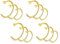 Rajnard 12er Nasenpiercing Nasenringe 18G/20G 6/8/10mm Chirurgenstahl Gold Fake Nasenring Nase Piercing Hoop Ring Schmuck Frauen Männer