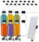 Ginger Shot Bottles Glass – 12-Pack Mini Glass Shot Bottles with Lids 60ml/2oz - Small Reusable Wellness Bottle Clear No Leak with Funnel and Label - Ideal for Ginger Shots, Juice, Turmeric & Whiskey