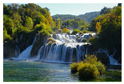 artboxONE Poster 150x100 cm Natur Krka Nationalpark, Kroatien - Bild krka dalmatien fluss