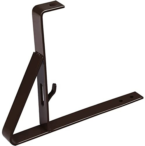 Parotec, Schneefangstütze, 200 mm, Braun, für platte Abdeckung, Bitumenschindel, Pappe, Schneefanggitter, Dachziegel zum Einschrauben an der Latte, Schneefang, Gitter, Werkzeug, Einzelelement