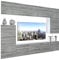 BELINI Wohnwand Wohnzimmer-Set Vollausstattung Moderne Schrankwand mit LED-Beleuchtung Anbauwand TV-Schrank Glamour Holz