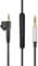 Toxaoii Replacement Audio Cable Line with Mic Compatible with Bose AE2 AE2i AE2W Headphones, 3.5mm to 2.5mm Aux Stereo Headphones Cord with Inline Microphone and Volume Control(4FT, Black)