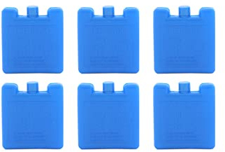 CAPESTORE Freezerini Ghiaccio Riutilizzabili - Ice Pack Extra Piatti 100 ml, Mini Mattonelle Refrigeranti per Portapranzi, Borsa Frigo, Porta Bottiglie Termico