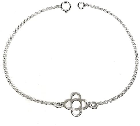 MASBARATA PULSERA PANOT DE FLOR - FLOR DE BARCELONA PLATA DE LEY 925/1000