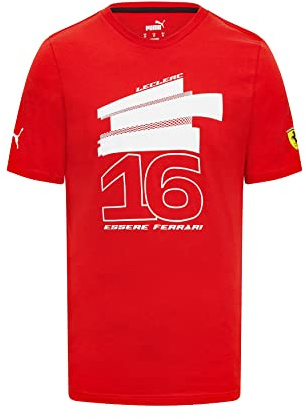 Scuderia Ferrari - Charles Leclerc Driver T-Shirt - Men - Red - Size: XXL