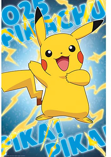 GB Eye Pokemon Poster mit Metalleffekt Pikachu (91,5 x 61 cm), Merhfarbig