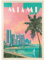 MyPuzzle Miami, FL: South Beach, Vintage Poster - Premium 1000 Teile Puzzle - MyPuzzle Sonderkollektion von Anderson Design Group