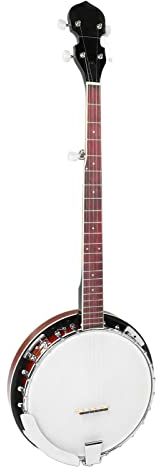 Banjo a 5 Corde, Banjo a 5 Corde Strumento Musicale a Corde Professionale con Chiave Inglese per Principianti Adulti