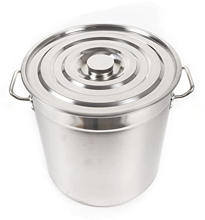 Olla para sopas de acero inoxidable, olla de sopa, olla universal, olla para verduras, olla de sopa, olla de acero inoxidable con tapa retráctil 50L/70L (70L)