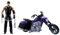 Mattel WWE WREKKIN' SLAMCYCLE Fahrzeug und Undertaker Figur - Boneyard Slamcycle mit 8 auseinanderbrechenden Teilen, inklusive WWE Undertaker Actionfigur, Kettenzug und Schleudersitz-Starter, HTR84