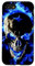 Hülle für iPhone SE (2020) / 7 / 8 Cooles Bad Ass Totenkopf-Telefon in Schwarz und Blau