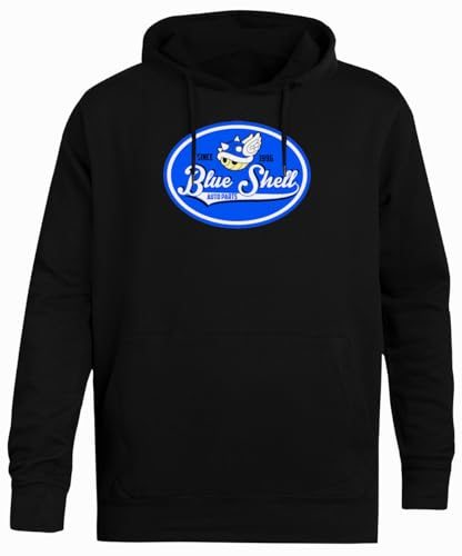 Générique Blue Shell Auto Parts Pull Unisexe À Capuche Noir Simple