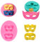 Silikonform Für Fondant 4 Stück Maskerade-Masken-Silikonform Zum Selbermachen, Fondant-Kuchenform