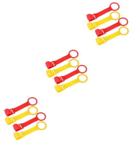 VICASKY 12 STK Laufgitter-Handzugring Kinder Spielzaun Griff Babybett Aufhängeringe babyspielzeug gesteckt Krippe für laufstall Ringe für Babybetten hängende Zugringe Kunststoff