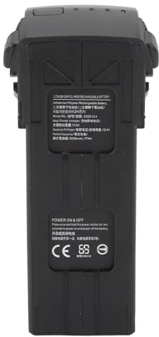 5000 MAh 77 Wh Drohnen-Flugakku, Ersatz-Intelligent-Flugakku mit 15,4 V, 46 Minuten Maximale Flugzeit, Drohnenbatterie mit 4 LED-Leuchten für Drohnen-Luftaufnahmen