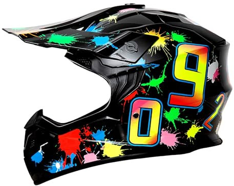 Casco Da Motocross Per Bambini, Casco MTB Integrale Per Bambini, Casco Da Motociclista Per Giovani, Casco Da Downhill, Casco Da Enduro Per Quad, Casco Da Moto ATV Certificato ECE(S)