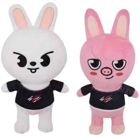 Sunknight 2PCS Plüsch Puppe Spielzeug 20cm Plüschtier Weiches Tier Plüschtier Gefülltes Kissenkissen Kidss Kuscheltier Cartoon Kuscheltier für Jungen und Mädchen Fans