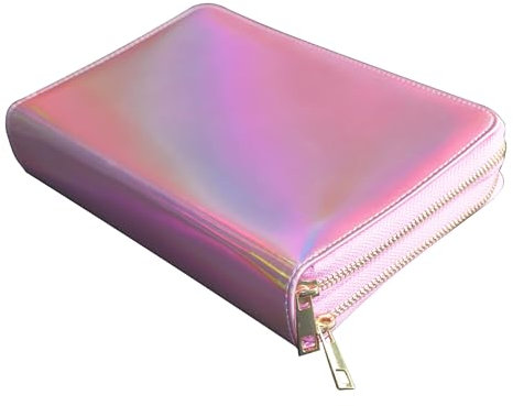 Nail Stamping Plates Storage Case, Folder For Nails Art Stamp Template, 96 Slot Nail Stamping Plate Organizer Holder Bag, Pink Nail Stamp Plates Case Book, Nails Art Stamping Plate Storage Bag