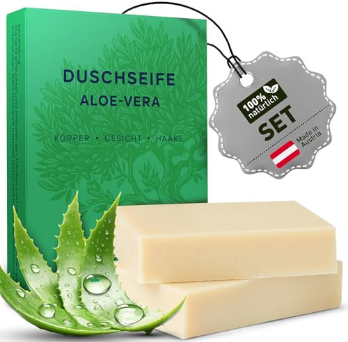 larum sports feste Duschseife Frauen Aloe Vera – festes Duschgel – feste Seife für Haare, Körper, Gesicht – festes Shampoo – Naturseife Damen – Heldinnen Set