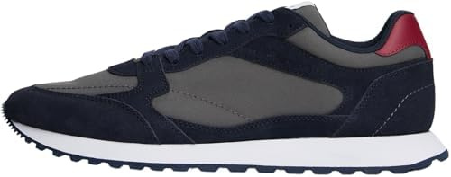 Tommy Hilfiger Herren Runner Sneaker New Runner Eva Mix aus Wildleder, Blau (Desert Sky), 44