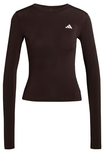 adidas Women's Power Essentials Workout Contour Long Sleeve, Aurora Coffee, XXL