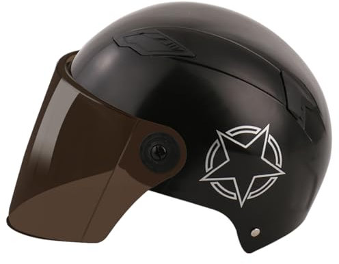 AOOPOO Adult Electric Scooter Helmet, Lightweight Bicycle Helmet with Removable Sun Visor, Unisex Men and Women Half-Helmet Cycling Helmets, Cap for Bicycle, Scooter, Adjustable Size 54-64cm