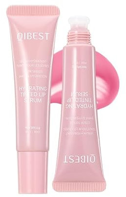 Cherry Blossom Hydrating Tinted Lip Serum, Moisturizing & Nourishing Lip Oil, Jelly Liquid Lipsticks Lip Tint Lip Glaze (# 01)