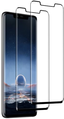 Elecshion Panzer Schutzfolie Glas für Huawei Mate 20 Pro, 2 Stück Displayschutz, HD Glas Displayschutz, 9H Härte, Anti-Kratzen, 0.33mm Ultra-klar, Handyfolie