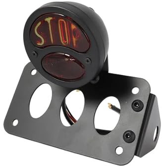 Plate Holder Motorcycle Side Mount Tail Light License Number Plate Bracket Fit For Harley Fit For Bobber Fit For Yamaha Fit For Honda Fit For Suzuki