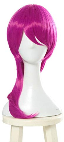 Game lol Charakter Kda Ahri Akali Evelynn Kaisa Cosplay Haar Perücke Hitzefeste synthetische Cosplay -Perücke+Perücken Cap Cosplay Party Rose Red